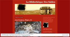 Desktop Screenshot of labibliothequedessables.org