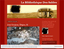 Tablet Screenshot of labibliothequedessables.org